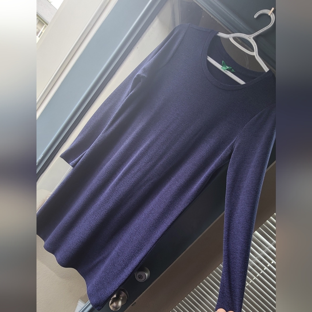 Dip navy blue long sleeve dress size medium